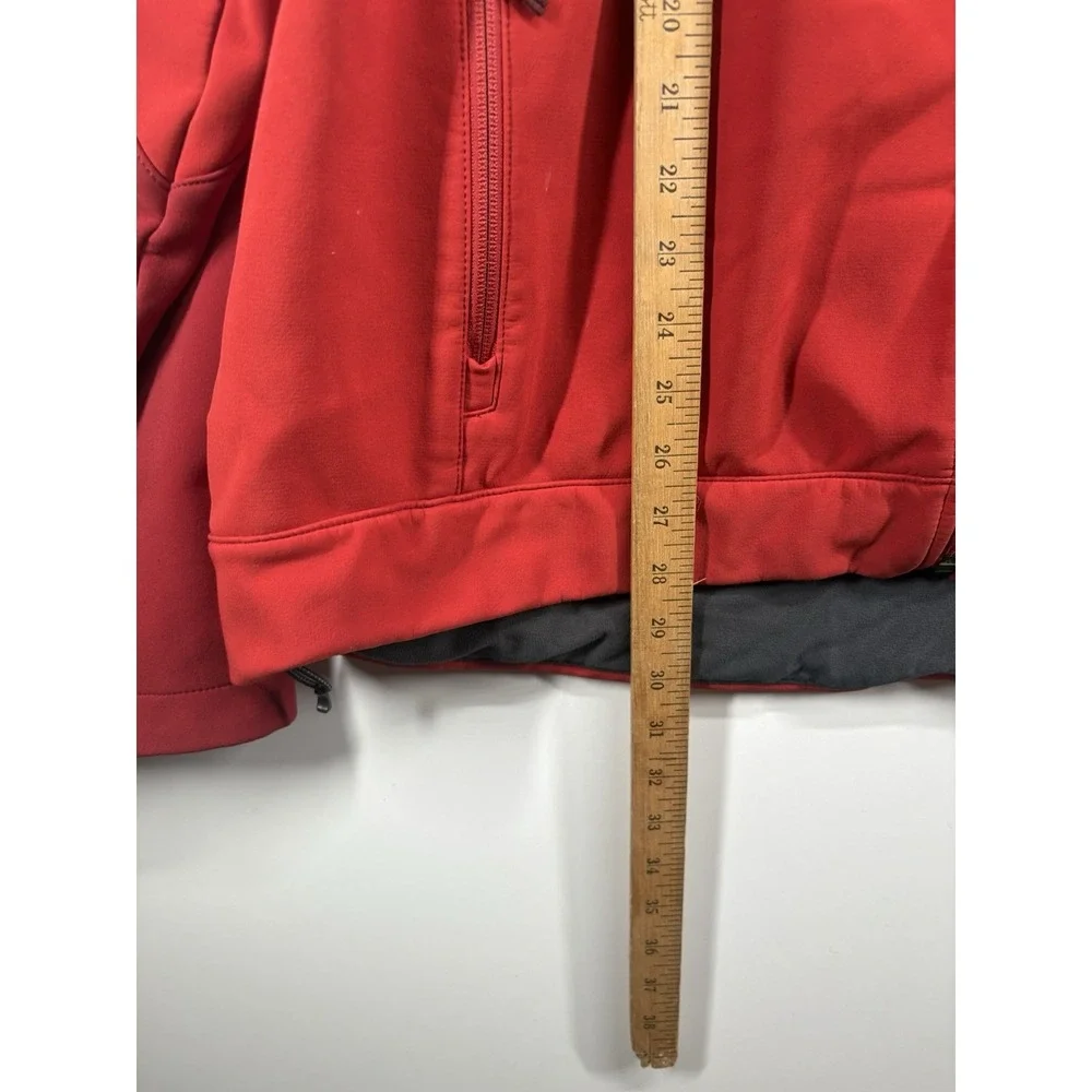 The North Face Apex Softshell Red Mens XXL Windproof Full‎ Zip Hiking Jacket